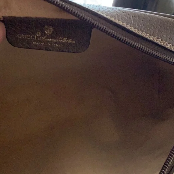 Gucci Cream and Brown Messenger Bag with GG Monogram - Picture 9 of 16